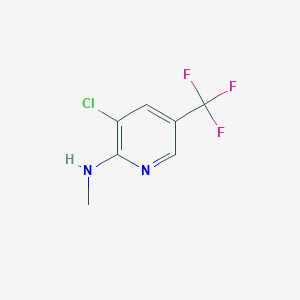 molecular formula C7H6ClF3N2 B1333587 3-chloro-N-methyl-5-(trifluoromethyl)pyridin-2-amine CAS No. 89810-01-5