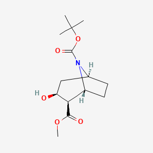 8-(tert-Butyl) 2-methyl (1R,2R,3S,5S)-3-hydroxy-8-azabicyclo[3.2.1]octane-2,8-dicarboxylate