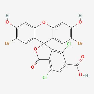 molecular formula C21H8Br2Cl2O7 B13335917 2',7'-Dibromo-4,7-dichloro-3',6'-dihydroxy-3-oxo-3H-spiro[isobenzofuran-1,9'-xanthene]-6-carboxylic acid 