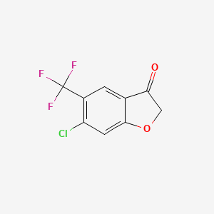 6-Chloro-5-(trifluoromethyl)benzofuran-3(2H)-one