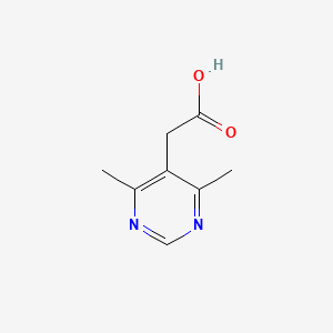 molecular formula C8H10N2O2 B13335976 2-(4,6-Dimethylpyrimidin-5-yl)acetic acid 