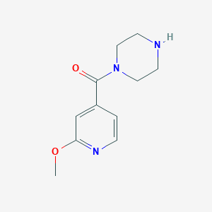 molecular formula C11H15N3O2 B13335982 (2-Methoxypyridin-4-yl)(piperazin-1-yl)methanone 