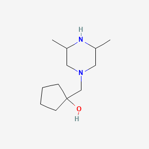 1-((3,5-Dimethylpiperazin-1-yl)methyl)cyclopentan-1-ol