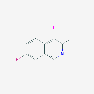 7-Fluoro-4-iodo-3-methylisoquinoline