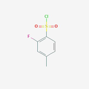molecular formula C7H6ClFO2S B1333606 2-Fluoro-4-methylbenzenesulfonyl chloride CAS No. 518070-29-6