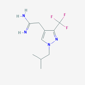 2-(1-isobutyl-3-(trifluoromethyl)-1H-pyrazol-4-yl)acetimidamide