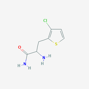 2-Amino-3-(3-chlorothiophen-2-yl)propanamide