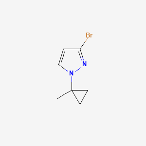 molecular formula C7H9BrN2 B13336093 3-Bromo-1-(1-methylcyclopropyl)-1H-pyrazole 