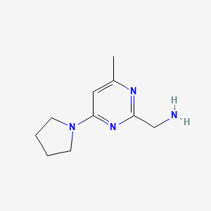 (4-Methyl-6-(pyrrolidin-1-yl)pyrimidin-2-yl)methanamine