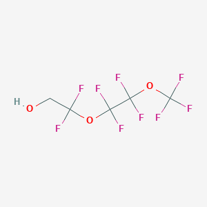 molecular formula C5H3F9O3 B1333612 2,2-Difluoro-2-[1,1,2,2-tetrafluoro-2-(trifluoromethoxy)ethoxy]ethanol CAS No. 330562-43-1