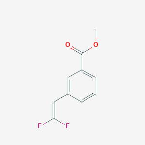 molecular formula C10H8F2O2 B13336132 Methyl 3-(2,2-difluorovinyl)benzoate 