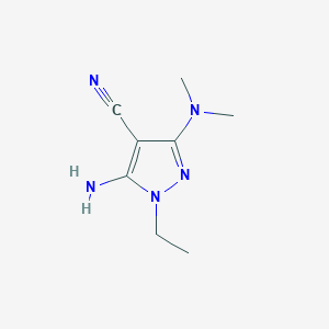 5-Amino-3-(dimethylamino)-1-ethyl-1H-pyrazole-4-carbonitrile