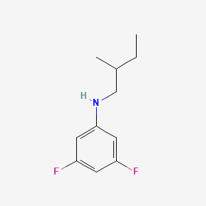 molecular formula C11H15F2N B13336187 3,5-difluoro-N-(2-methylbutyl)aniline 