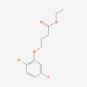 Ethyl 4-(2-bromo-5-fluoro-phenoxy)butanoate