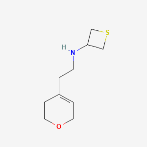 N-(2-(3,6-Dihydro-2H-pyran-4-yl)ethyl)thietan-3-amine