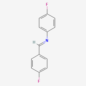 molecular formula C13H9F2N B1333621 4-氟-N-(4-氟苄叉)苯胺 CAS No. 39769-09-0
