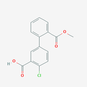 2-chloro-5-(2-methoxycarbonylphenyl)benzoic acid