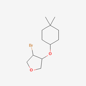 3-Bromo-4-[(4,4-dimethylcyclohexyl)oxy]oxolane