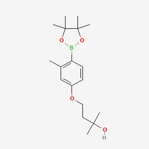 2-Methyl-4-(3-methyl-4-(4,4,5,5-tetramethyl-1,3,2-dioxaborolan-2-yl)phenoxy)butan-2-ol