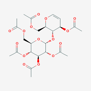 molecular formula C24H32O15 B1333626 Hexa-O-acetylmaltal CAS No. 67314-34-5