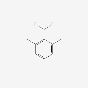 molecular formula C9H10F2 B13336270 2-(Difluoromethyl)-1,3-dimethylbenzene 