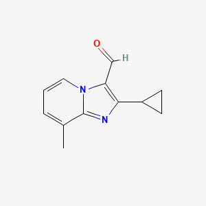 2-Cyclopropyl-8-methylimidazo[1,2-A]pyridine-3-carbaldehyde