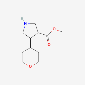 Methyl 4-(oxan-4-yl)pyrrolidine-3-carboxylate