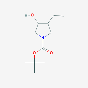 Tert-butyl 3-ethyl-4-hydroxypyrrolidine-1-carboxylate