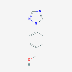 molecular formula C9H9N3O B133363 [4-(1H-1,2,4-三唑-1-基)苯基]甲醇 CAS No. 143426-50-0