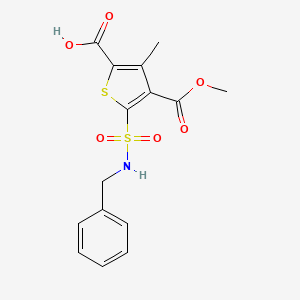 5-(Benzylsulfamoyl)-4-(methoxycarbonyl)-3-methylthiophene-2-carboxylic acid