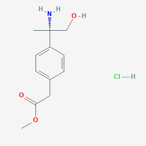 (S)-Methyl 2-(4-(2-amino-1-hydroxypropan-2-yl)phenyl)acetate hydrochloride