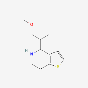 molecular formula C11H17NOS B13336340 4-(1-Methoxypropan-2-yl)-4H,5H,6H,7H-thieno[3,2-c]pyridine 