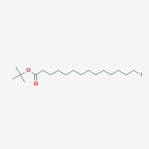 molecular formula C18H35IO2 B13336349 tert-Butyl 14-iodotetradecanoate 