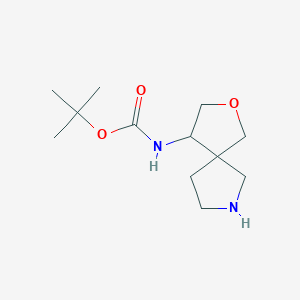 molecular formula C12H22N2O3 B13336377 tert-Butyl (2-oxa-7-azaspiro[4.4]nonan-4-yl)carbamate 