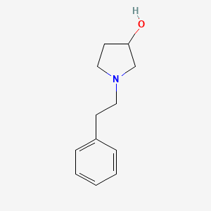 molecular formula C12H17NO B13336419 1-Phenethylpyrrolidin-3-ol 