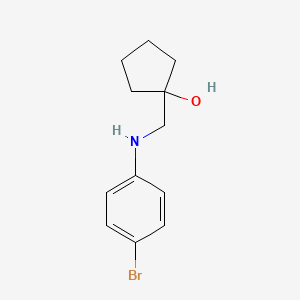 1-(((4-Bromophenyl)amino)methyl)cyclopentan-1-ol