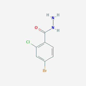 molecular formula C7H6BrClN2O B1333646 4-溴-2-氯苯甲酰肼 CAS No. 206559-39-9