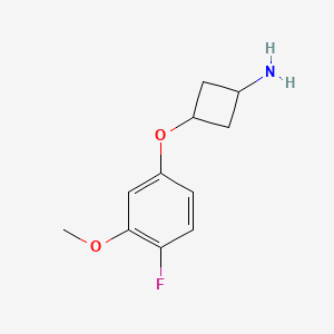 3-(4-Fluoro-3-methoxyphenoxy)cyclobutan-1-amine