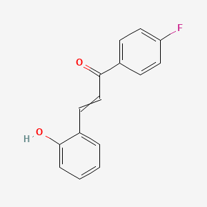 molecular formula C15H11FO2 B1333654 1-(4-Fluorophenyl)-3-(2-hydroxyphenyl)prop-2-en-1-one 