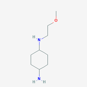 molecular formula C9H20N2O B13336557 trans-N1-(2-methoxyethyl)cyclohexane-1,4-diamine 