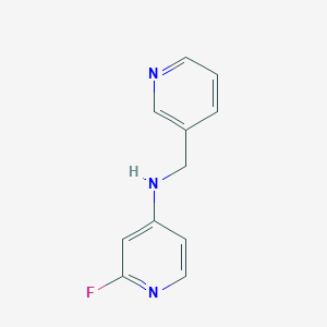 molecular formula C11H10FN3 B13336561 2-Fluoro-N-(pyridin-3-ylmethyl)pyridin-4-amine 