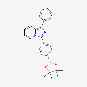 1-Phenyl-3-(4-(4,4,5,5-tetramethyl-1,3,2-dioxaborolan-2-yl)phenyl)imidazo[1,5-a]pyridine