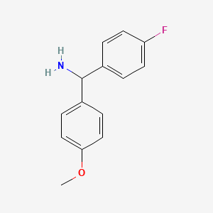 (4-Fluorophenyl)(4-methoxyphenyl)methanamine