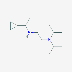 molecular formula C13H28N2 B13336620 {2-[Bis(propan-2-yl)amino]ethyl}(1-cyclopropylethyl)amine 