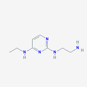 molecular formula C8H15N5 B13336629 N2-(2-aminoethyl)-N4-ethylpyrimidine-2,4-diamine 