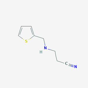 molecular formula C8H10N2S B1333663 3-[(2-Thienylmethyl)amino]propanenitrile CAS No. 373356-47-9