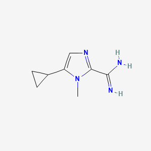 5-Cyclopropyl-1-methyl-1H-imidazole-2-carboximidamide