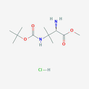 Methyl (S)-2-amino-3-((tert-butoxycarbonyl)amino)-3-methylbutanoate hydrochloride