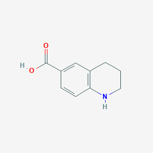 molecular formula C10H11NO2 B1333669 1,2,3,4-Tetrahydroquinoline-6-carboxylic acid CAS No. 5382-49-0