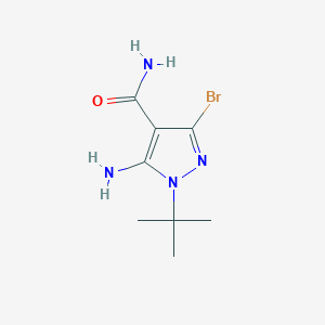 5-Amino-3-bromo-1-(tert-butyl)-1H-pyrazole-4-carboxamide